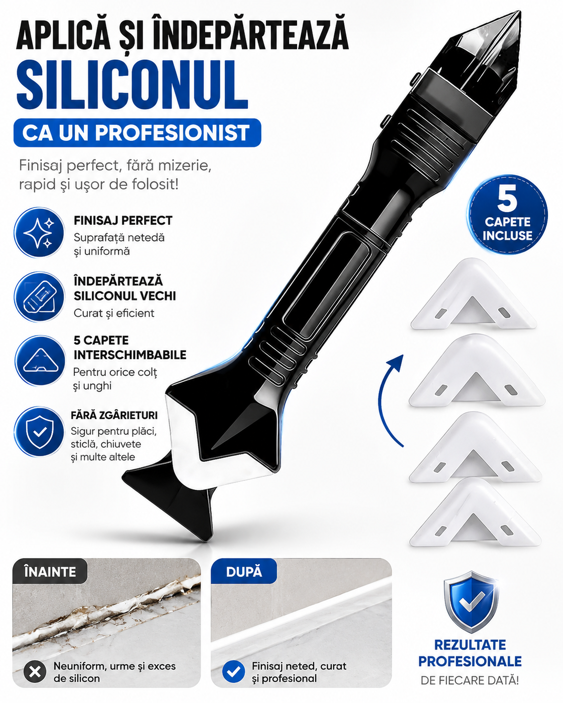 Unealtă specială 3 în 1 pentru aplicarea siliconului (1 + 1 GRATIS)