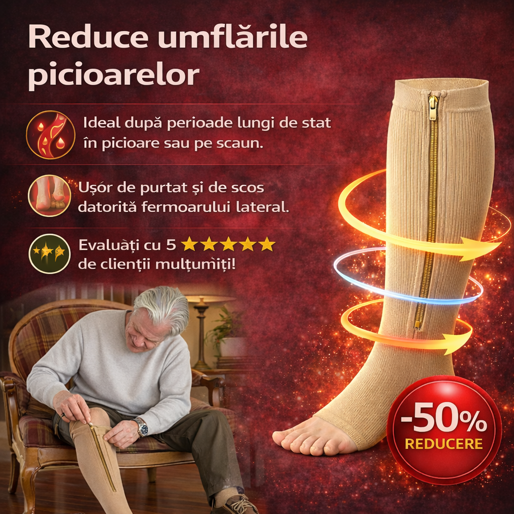 Ciorapi Compresivi pentru Stimularea Circulației Sângelui