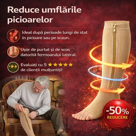 Ciorapi Compresivi pentru Stimularea Circulației Sângelui